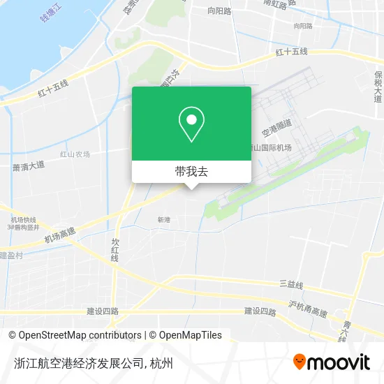 浙江航空港经济发展公司地图