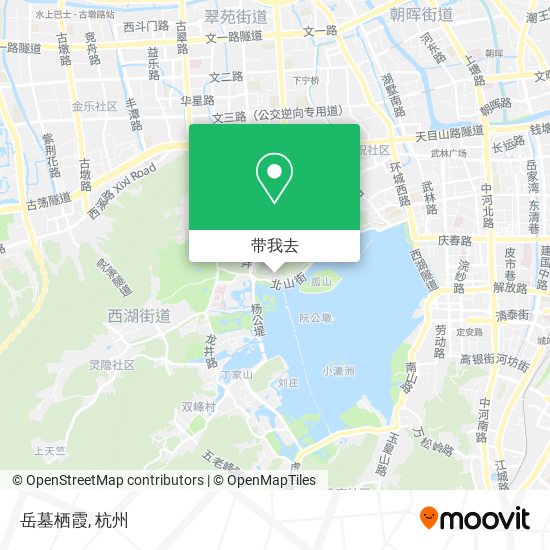 岳墓栖霞地图