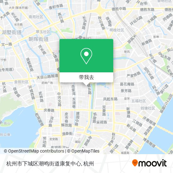 杭州市下城区潮鸣街道康复中心地图