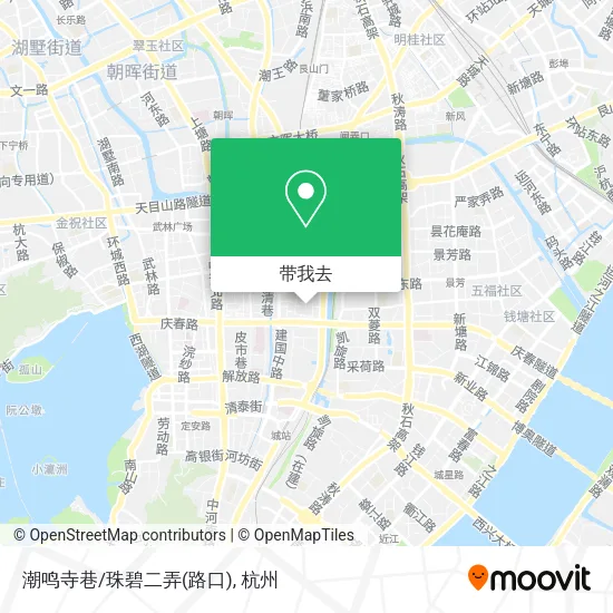 潮鸣寺巷/珠碧二弄(路口)地图