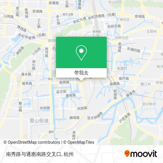 南秀路与通惠南路交叉口地图