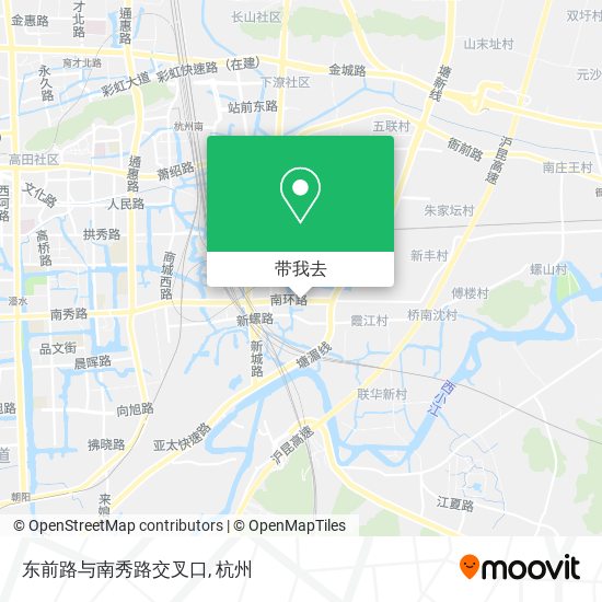 东前路与南秀路交叉口地图