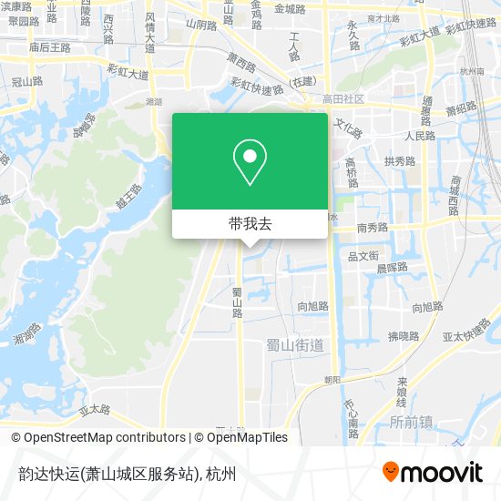 韵达快运(萧山城区服务站)地图