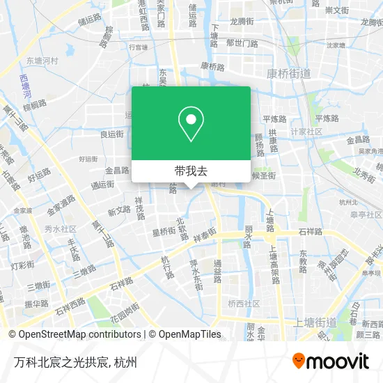 万科北宸之光拱宸地图