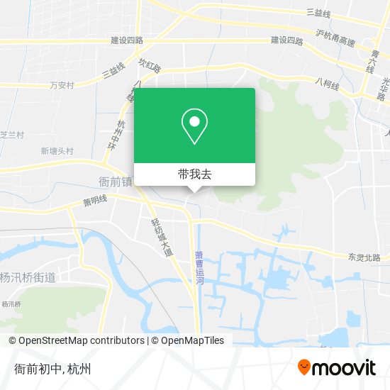 衙前初中地图