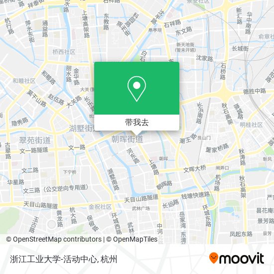 浙江工业大学-活动中心地图