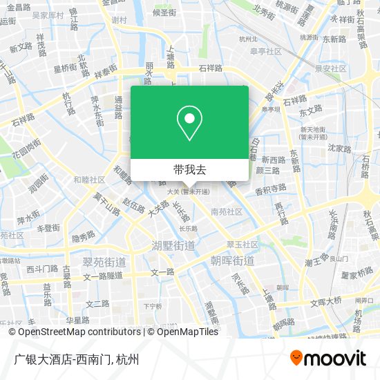 广银大酒店-西南门地图