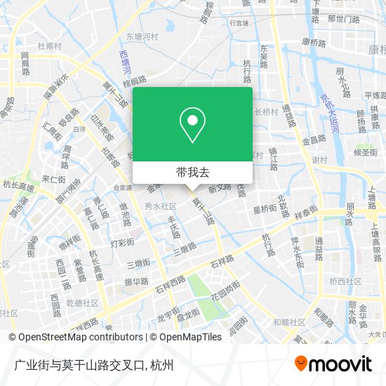 广业街与莫干山路交叉口地图