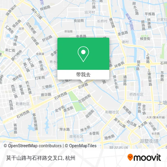 莫干山路与石祥路交叉口地图