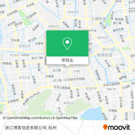 浙江博客信息有限公司地图