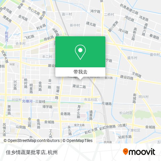 佳乡情蔬菜批零店地图