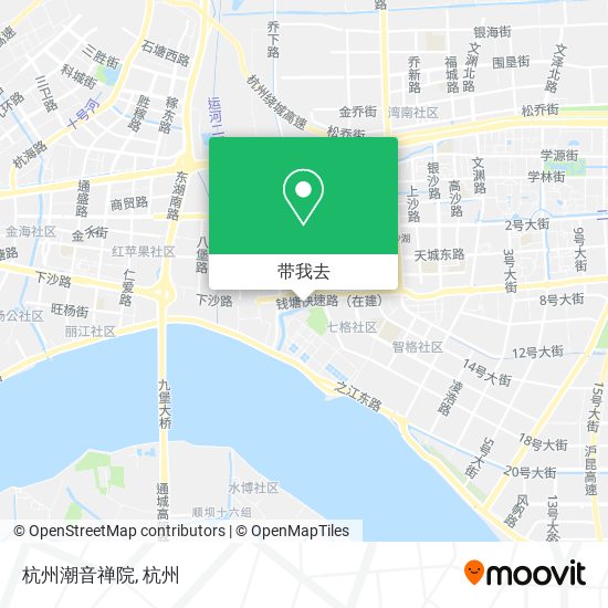 杭州潮音禅院地图