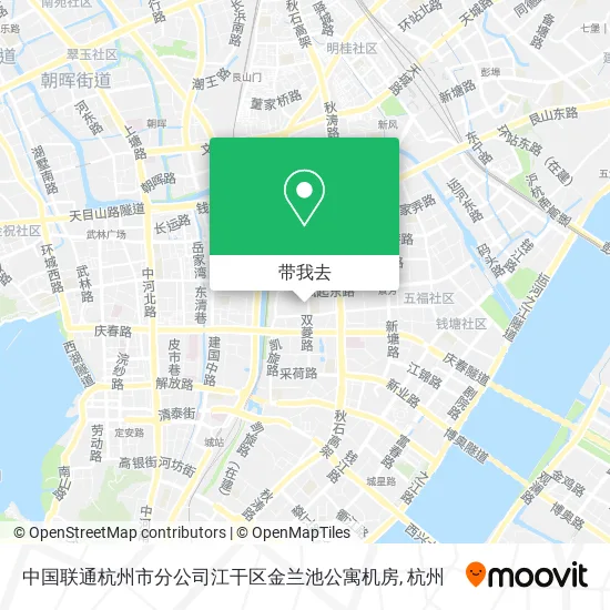 中国联通杭州市分公司江干区金兰池公寓机房地图