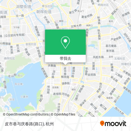 皮市巷与庆春路(路口)地图