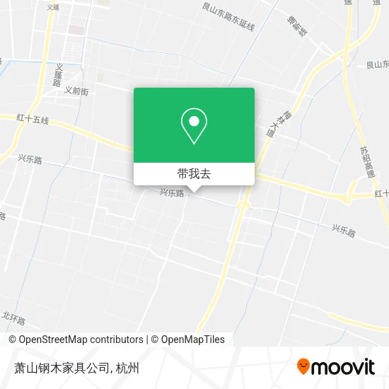 萧山钢木家具公司地图