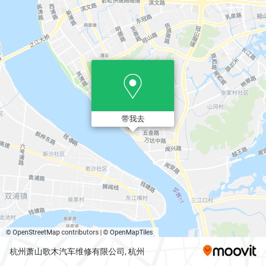 杭州萧山歌木汽车维修有限公司地图