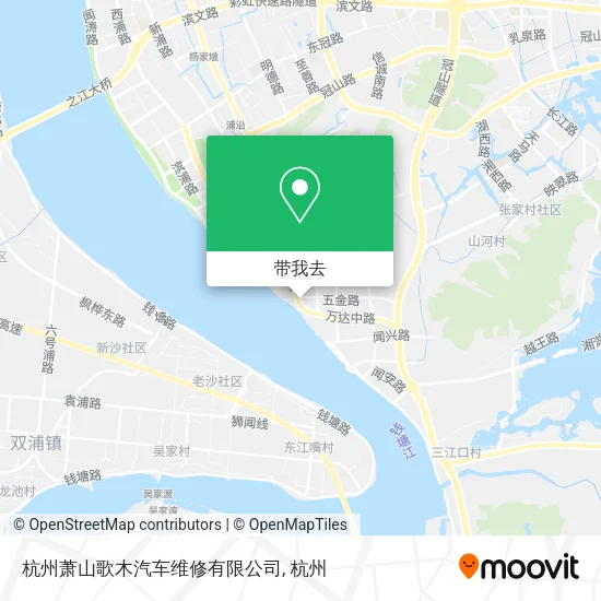 杭州萧山歌木汽车维修有限公司地图