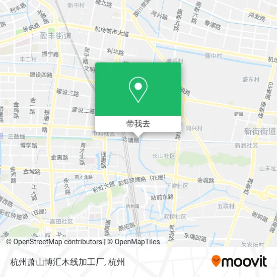杭州萧山博汇木线加工厂地图
