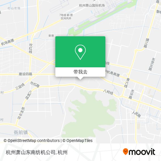 杭州萧山东南纺机公司地图