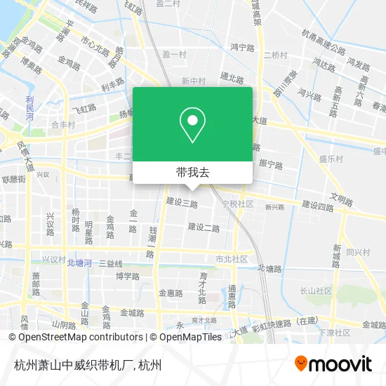 杭州萧山中威织带机厂地图