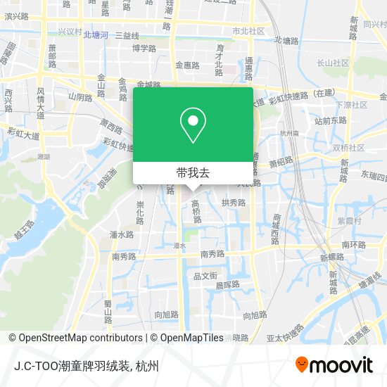 J.C-TOO潮童牌羽绒装地图