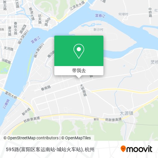 595路(富阳区客运南站-城站火车站)地图