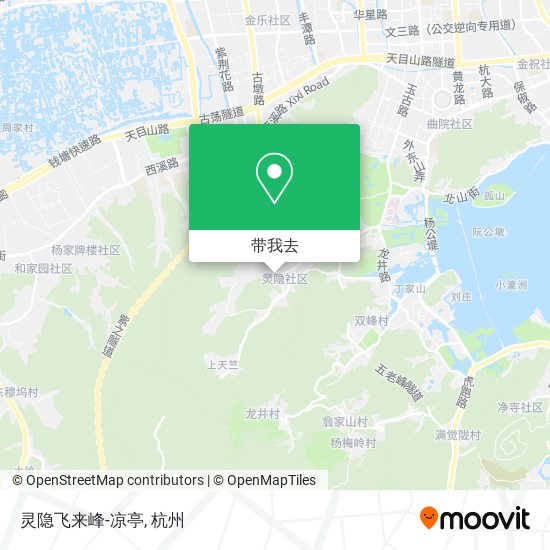 灵隐飞来峰-凉亭地图