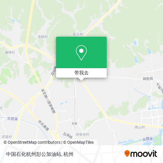 中国石化杭州彭公加油站地图