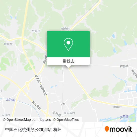 中国石化杭州彭公加油站地图