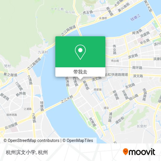 杭州滨文小学地图