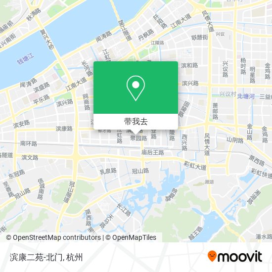 滨康二苑-北门地图