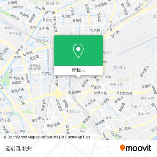 蓝创园地图