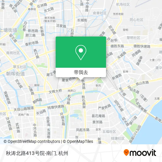 秋涛北路413号院-南门地图