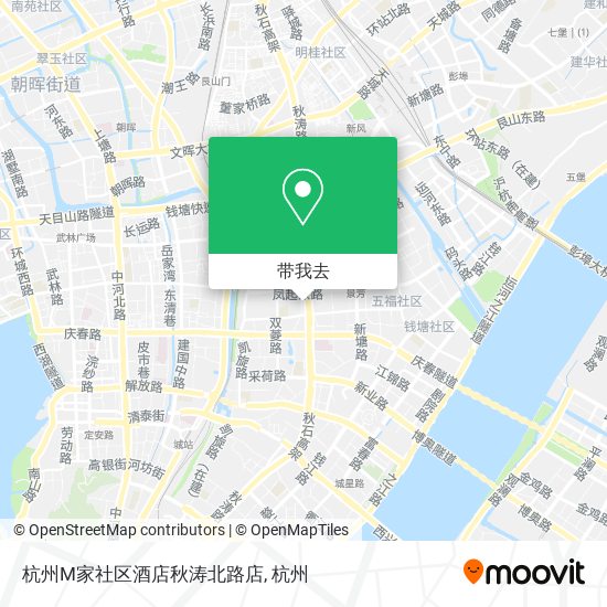杭州M家社区酒店秋涛北路店地图
