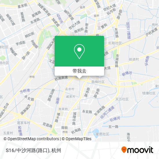 S16/中沙河路(路口)地图