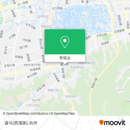 森马(西溪路)地图
