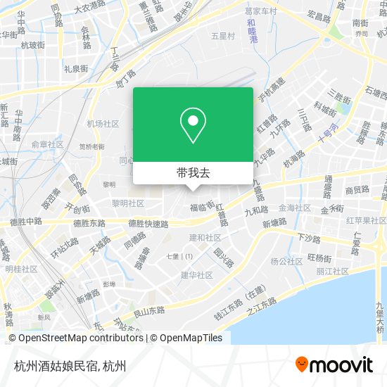 杭州酒姑娘民宿地图
