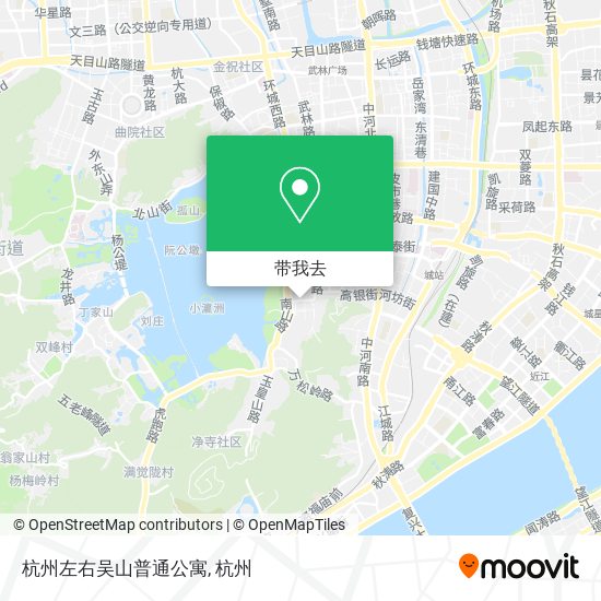 杭州左右吴山普通公寓地图