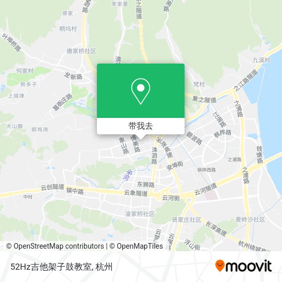 52Hz吉他架子鼓教室地图