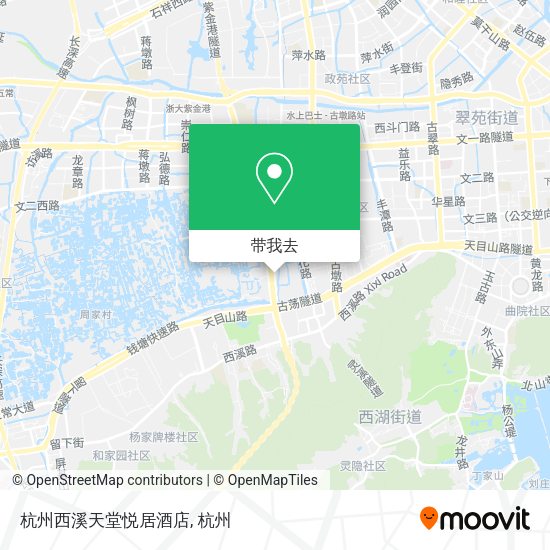 杭州西溪天堂悦居酒店地图