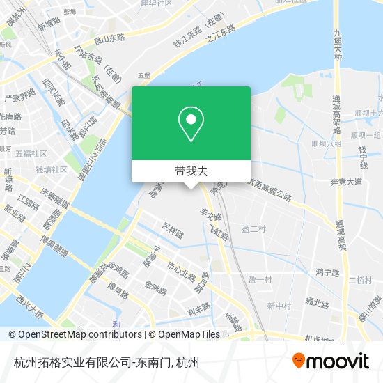 杭州拓格实业有限公司-东南门地图