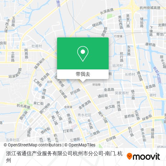 浙江省通信产业服务有限公司杭州市分公司-南门地图