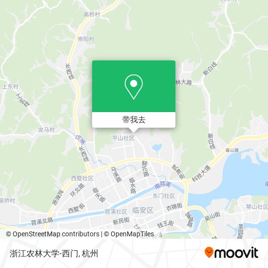 浙江农林大学-西门地图