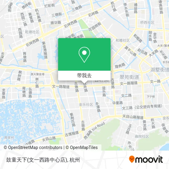 鼓童天下(文一西路中心店)地图