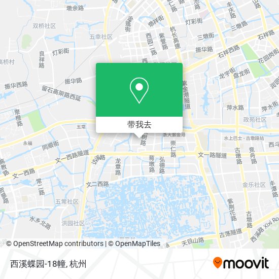 西溪蝶园-18幢地图