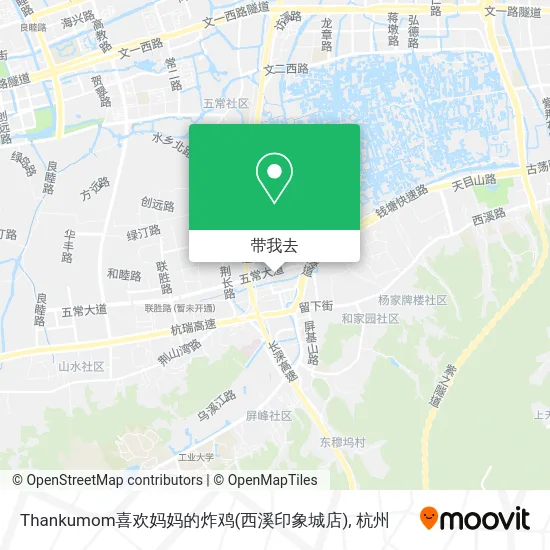 Thankumom喜欢妈妈的炸鸡(西溪印象城店)地图