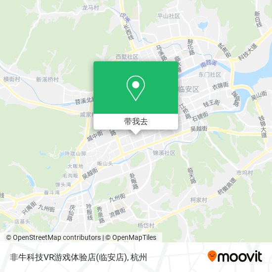 非牛科技VR游戏体验店(临安店)地图