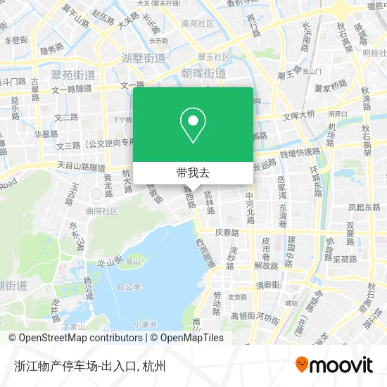 浙江物产停车场-出入口地图