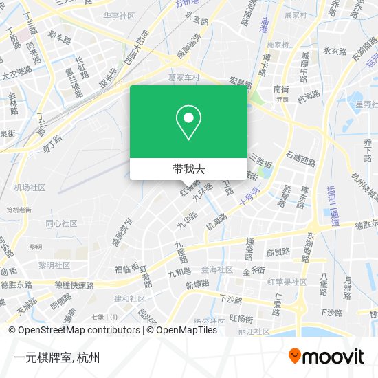一元棋牌室地图