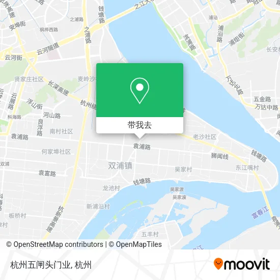 杭州五闸头门业地图
